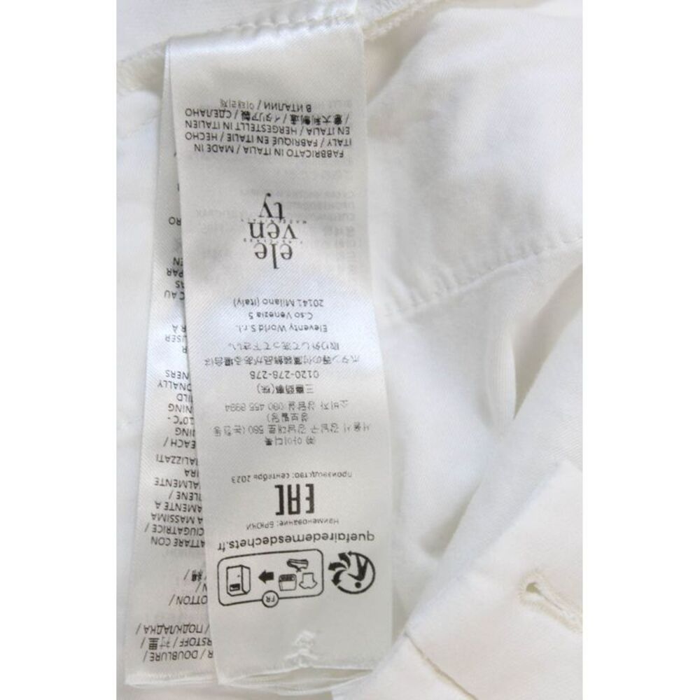 Eleventy Womens Cotton Basic Drawstring Straight … - image 5